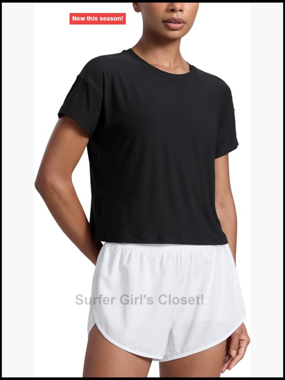 Cloudweight High Neck T-Shirt - Lightweight Relaxed Fit Short Sleeve Workout Top